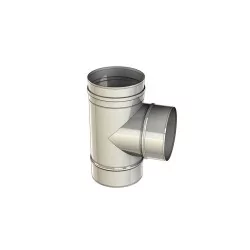 té 90 - conduit de fumée simple paroi