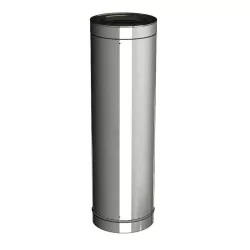 élément droit 1000 mm - conduit collectif concentrique neuf