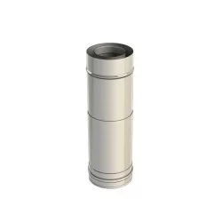 élément droit réglable 320-480 mm - conduit de fumée concentrique pour poêle à pellet