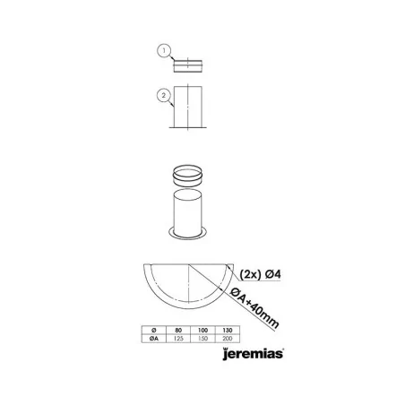 plan support sol recoupable pour té compact noir - conduit de fumée concentrique noir poêle à pellets