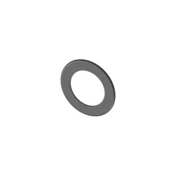 rosace 55 mm noire - accessoire conduit de fumée