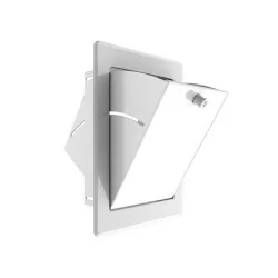 porte de chargement basculante blanc 340-450 mm - conduit descente de linge