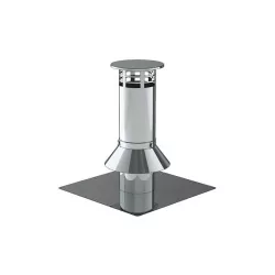 Terminal design universel inox pour flexible - conduit de fumée