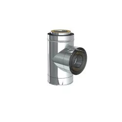 té 90 - conduit de fumée triple paroi isolé