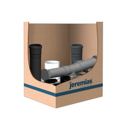 kit pps concentrique C9 avec terminal en té - conduit de fumée condensation simple paroi