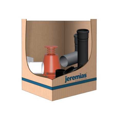 kit pps C9 avec terminal mitron - conduit de fumée condensation simple paroi