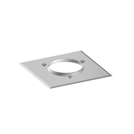 Plaque d'étanchéité avec bords tombés 400x400 - accessoire tubage flexible inox Plaque d'étanchéité avec bords tombés 400x400 - accessoire tubage flexible inox