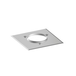 Plaque d'étanchéité avec bords tombés 400x600 - accessoire tubage flexible inox