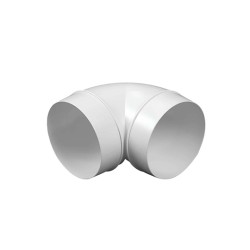 Coude 90° PVC pour réseau aéraulique VMC Ekkoair