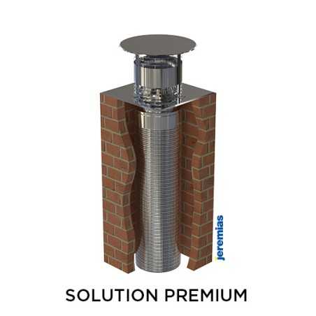 Installation tubage flexible isolé