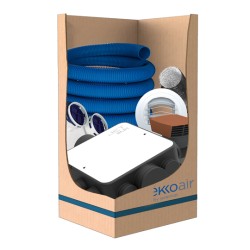 Kit VMC simple flux autoréglable - JET SLIM AC - Ekkoair