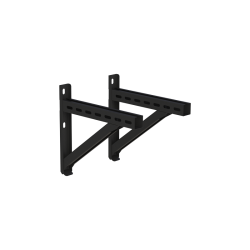 Console murale noire renforcée pour plaque de support - 1030 mm - Conduit de fumée Jeremias